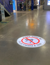 SafetyCast Projected Sign "No Forklift"